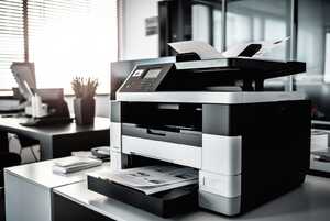 modern scanner in an office