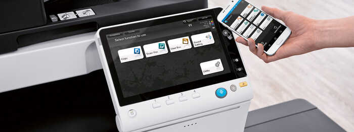 secure print release using mobile phone